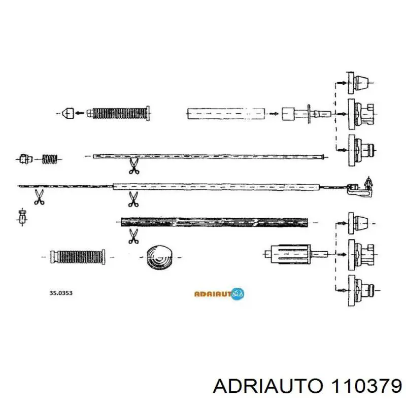 AD110379 Adriauto трос газу
