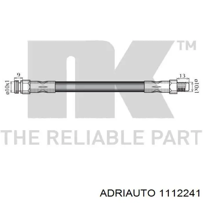 Шланг гальмівний передній 1112241 Adriauto