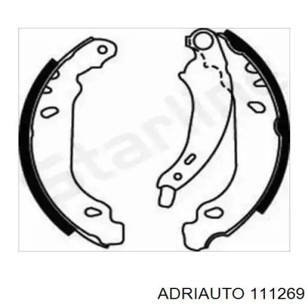 Шланг гальмівний задній 111269 Adriauto