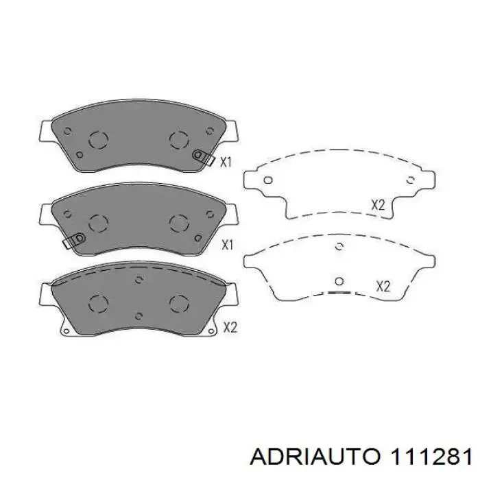 Купити 111281 Adriauto Шланг гальмівний