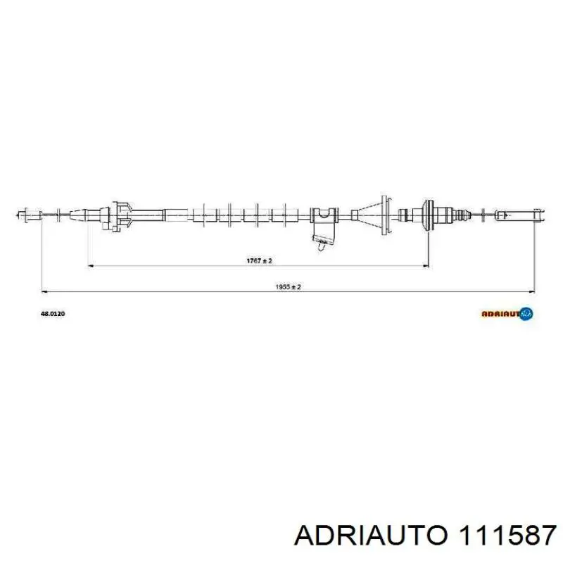111587 Adriauto трос приводу спідометра
