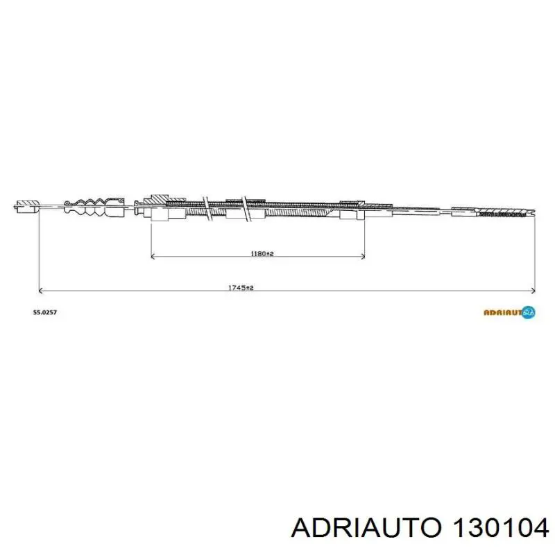 Трос зчеплення Adriauto 130104 ціна, від 6.52 USD