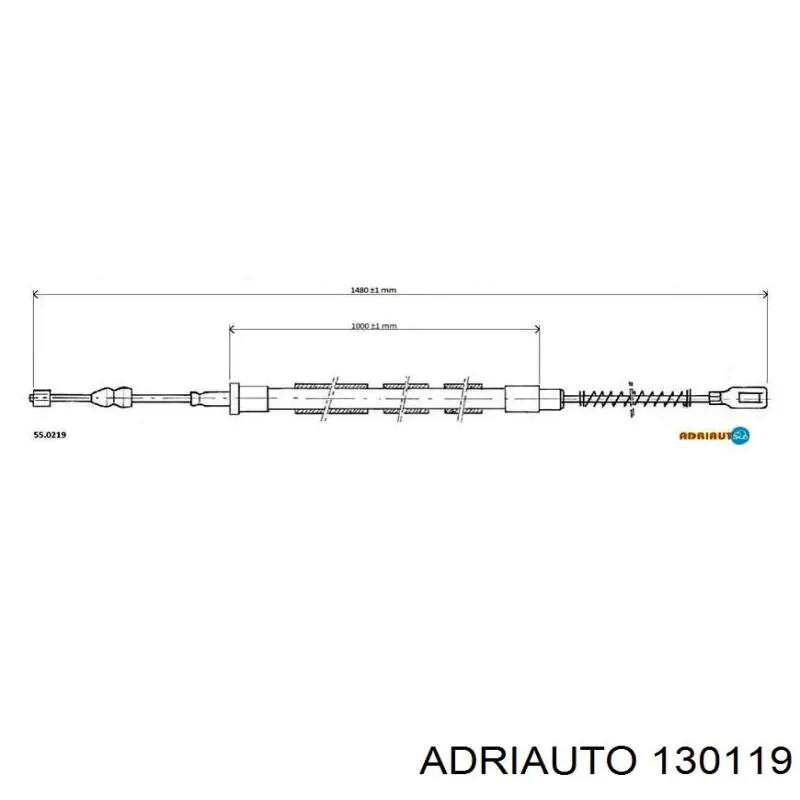 Трос зчеплення Adriauto 130119 ціна, від 8.31 USD