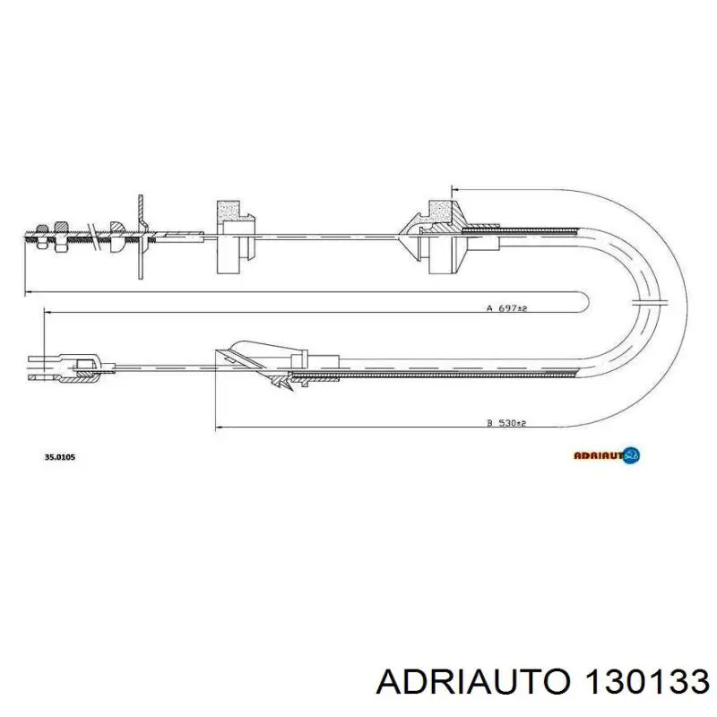 Тросик зчеплення Adriauto 130133