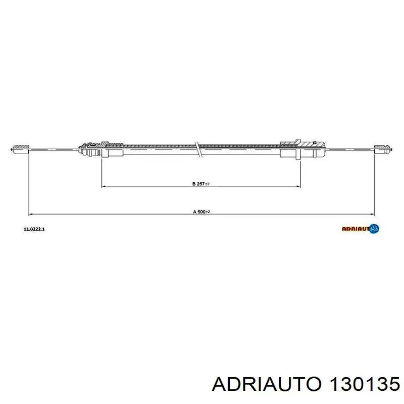 Трос зчеплення 130135 Adriauto