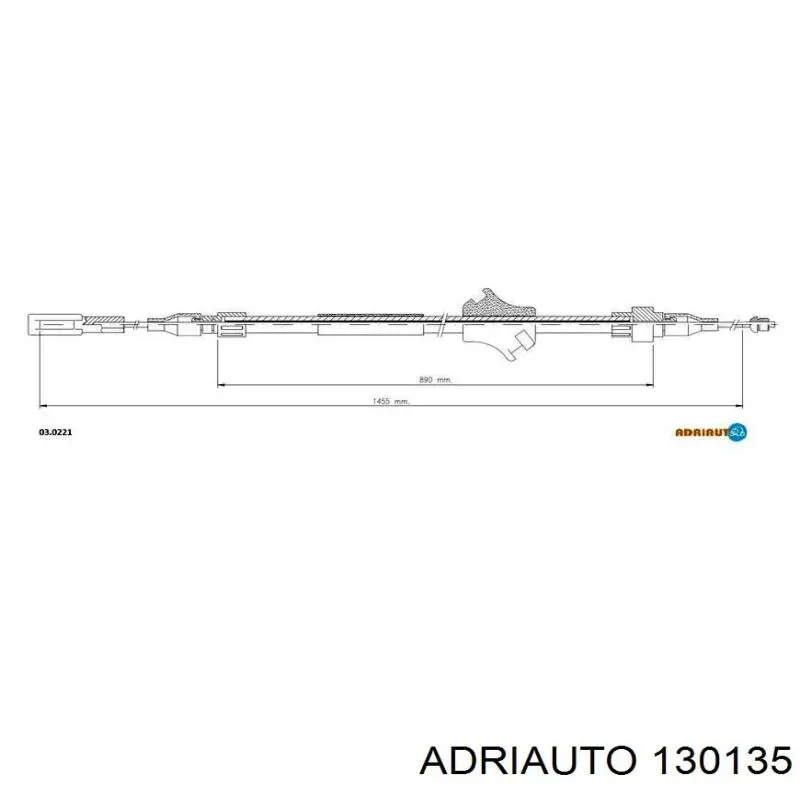 Трос зчеплення Adriauto 130135 ціна, від 6.24 USD