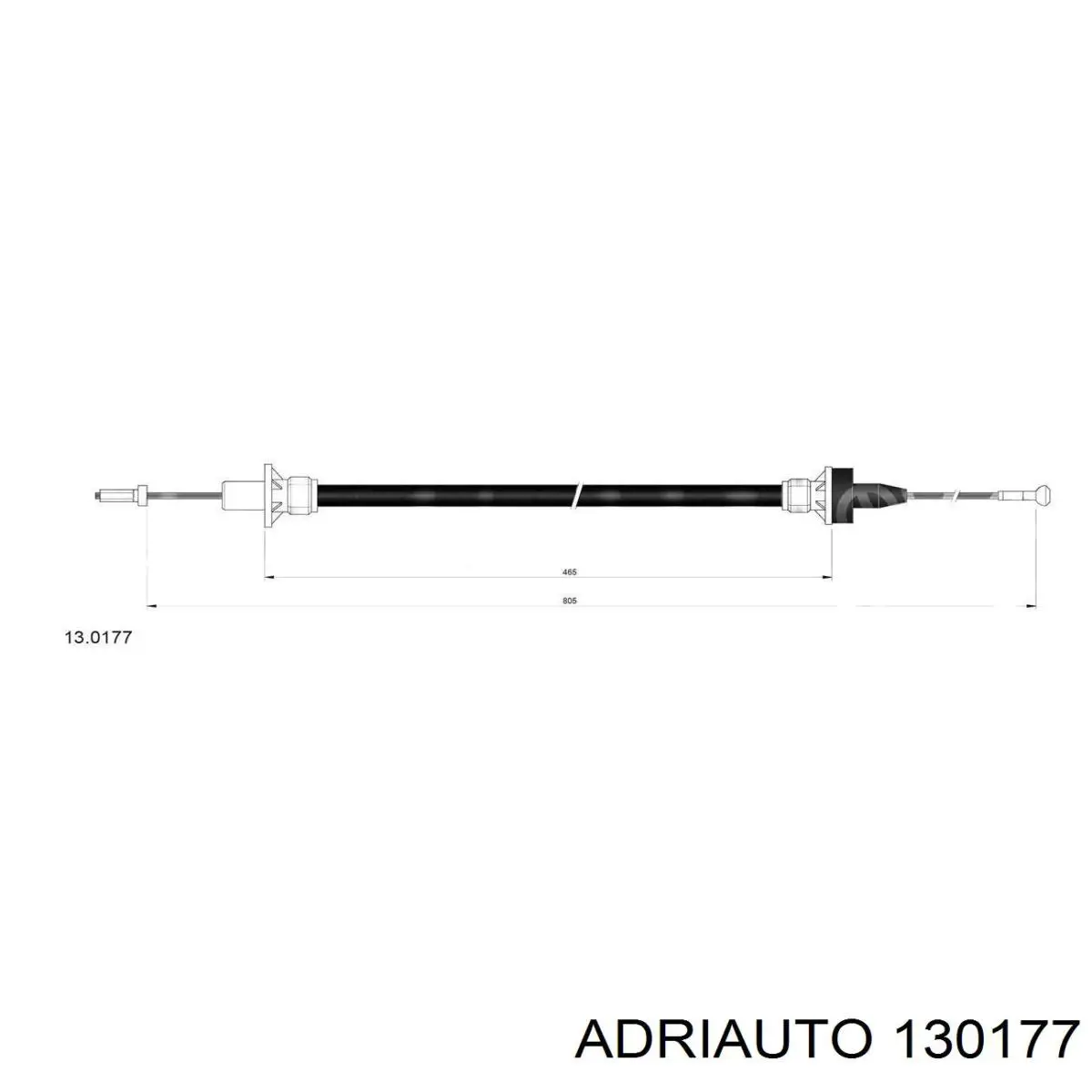 Трос зчеплення Adriauto 130177 ціна, від 5.76 USD