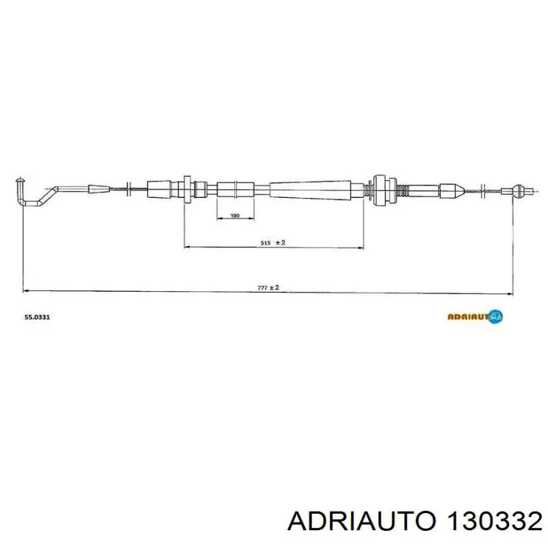 Купити 130332 Adriauto Трос газу