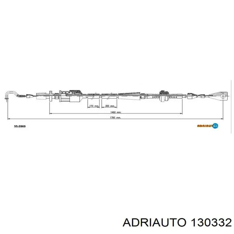 Трос газу 130332 Adriauto