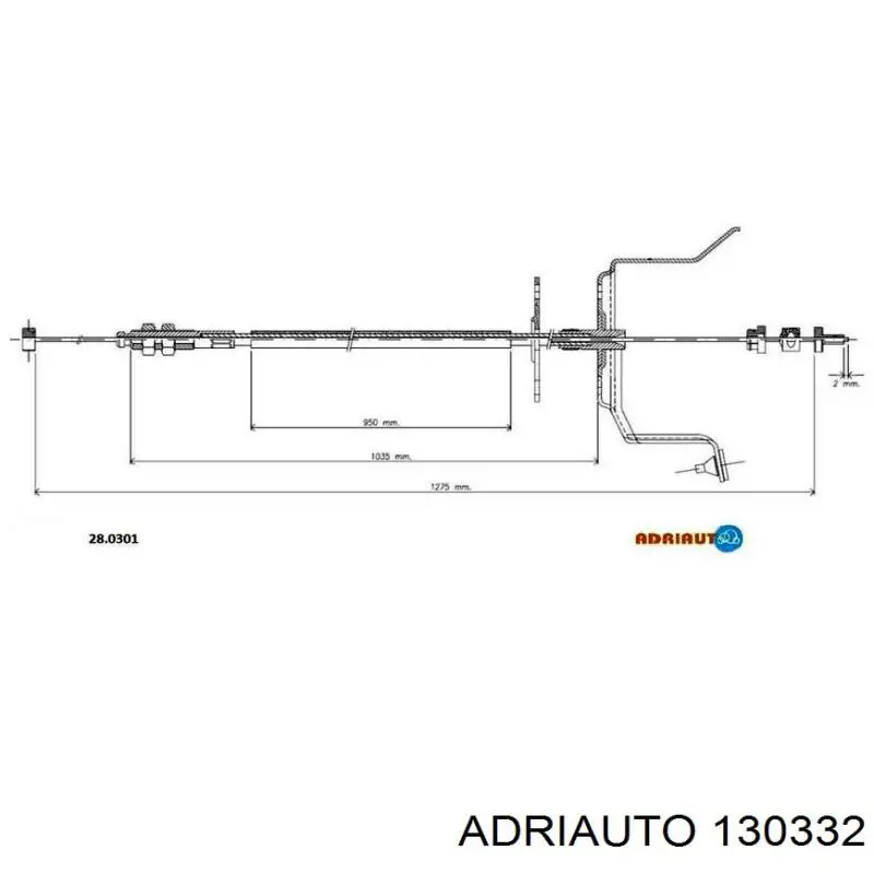 Трос акселератора Adriauto AD130332