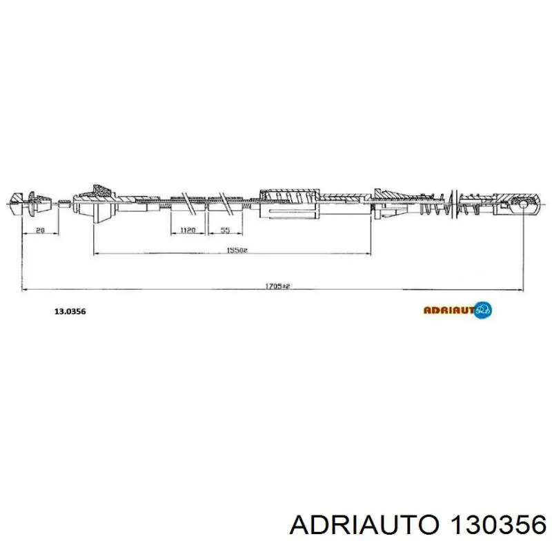 Трос газу AC3058 DP Group