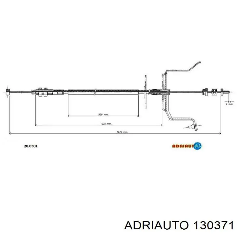 Трос газу Adriauto 130371 ціна, від 8.40 USD