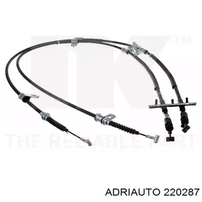 Трос ручного гальма задній, правий/лівий Adriauto 220287 ціна, від 37.65 USD