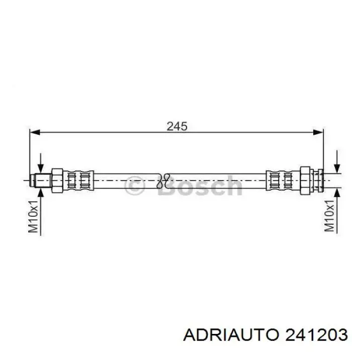 Гальмівні шланги передні 241203 Adriauto
