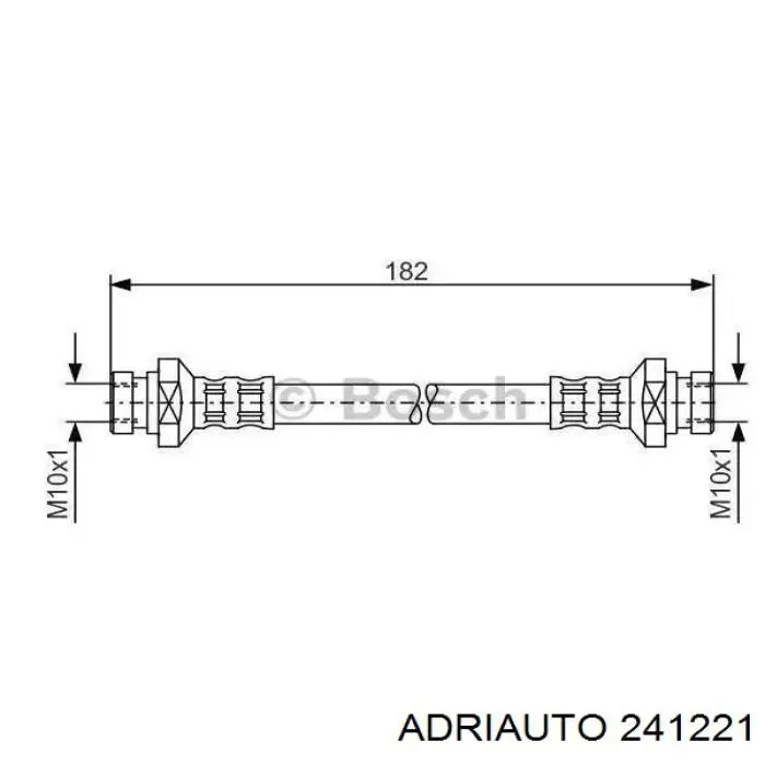 Гальмівні шланги передні 241221 Adriauto