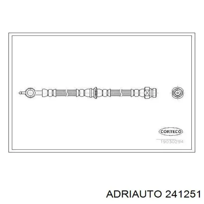 Шланг гальмівний задній 241251 Adriauto