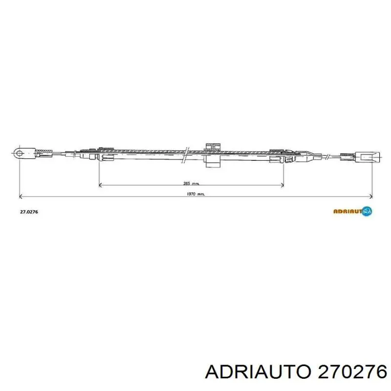 Купити 270276 Adriauto Трос ручного гальма передній