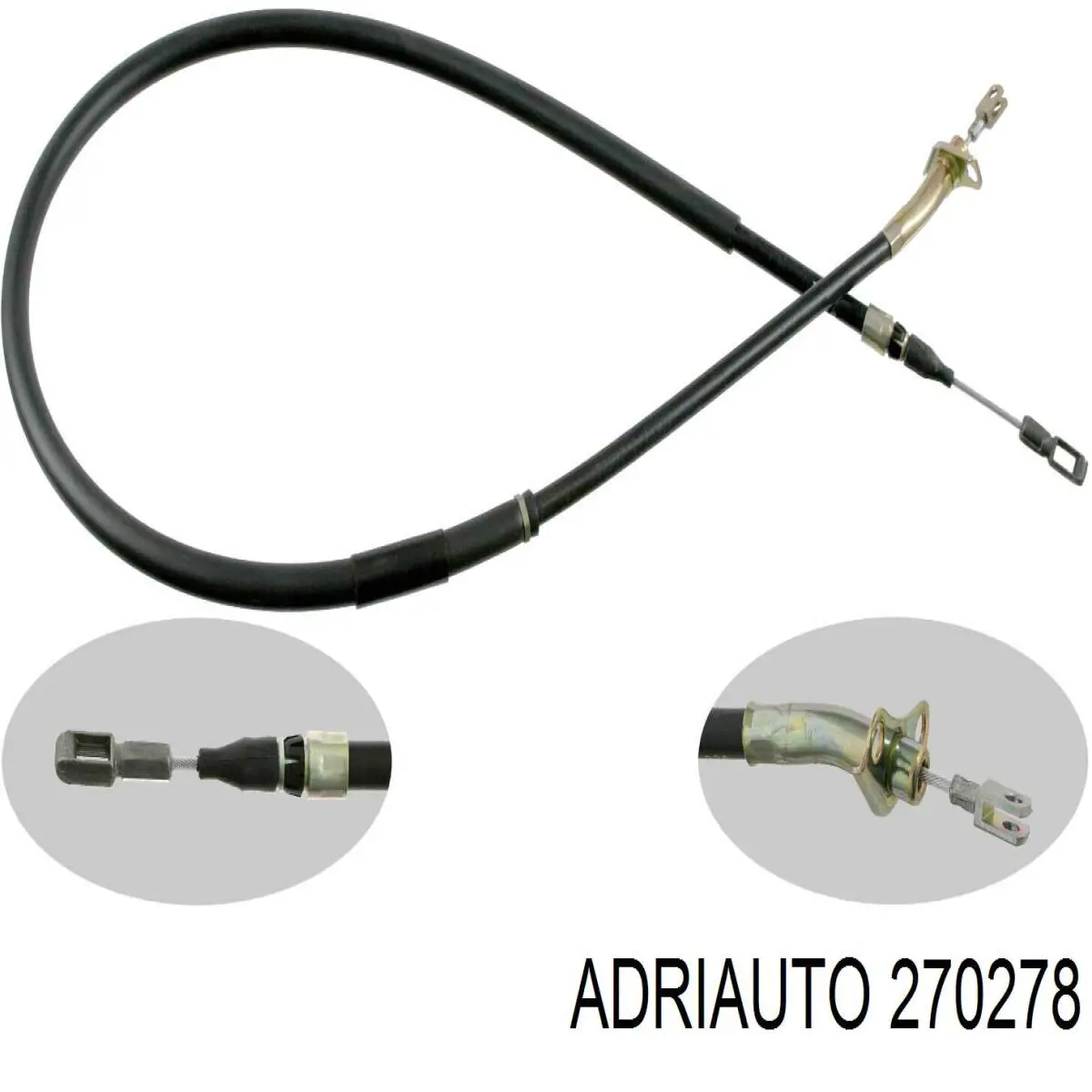 Трос ручного гальма задній, правий/лівий Adriauto 270278 ціна, від 14.36 USD