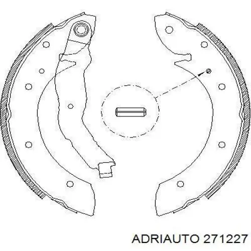 Шланг гальмівний задній 271227 Adriauto