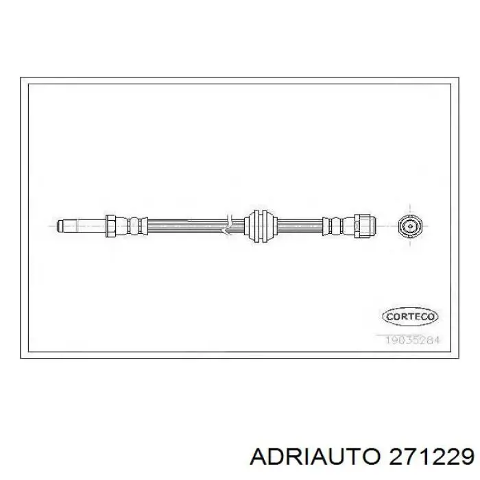 Шланг гальмівний передній 271229 Adriauto