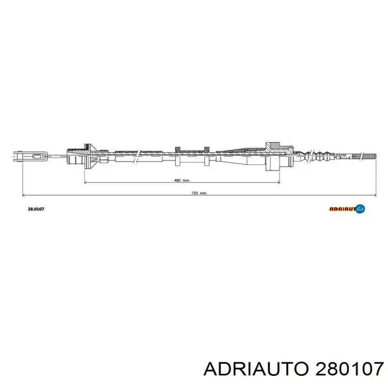 Трос зчеплення Adriauto 280107 ціна, від 9.85 USD
