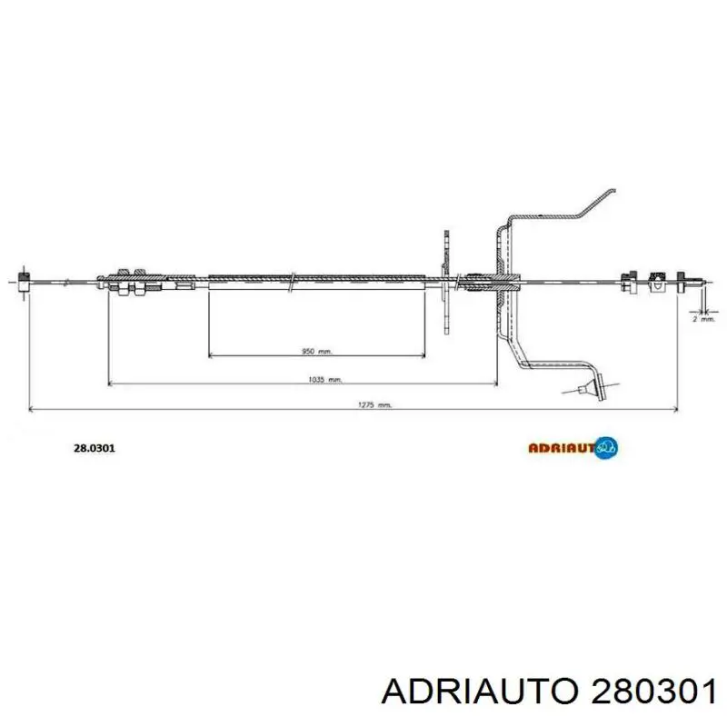 Купити 280301 Adriauto Трос газу