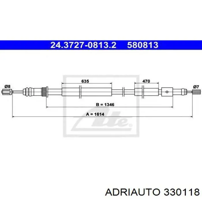 Тросик зчеплення Adriauto 330118