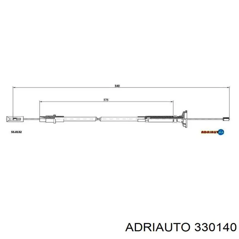 Трос зчеплення Adriauto 330140 ціна, від 7.27 USD