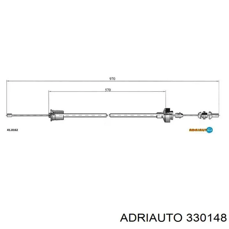 Трос зчеплення 330148 Adriauto