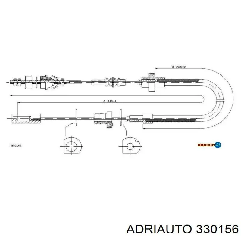 Трос зчеплення Adriauto 330156 ціна, від 8.57 USD