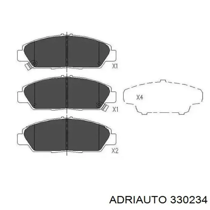 Купити 330234 Adriauto Трос ручного гальма задній, лівий