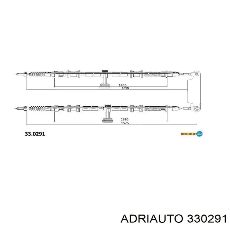 Трос ручного гальма задній, правий/лівий Adriauto 330291 ціна, від 29.86 USD