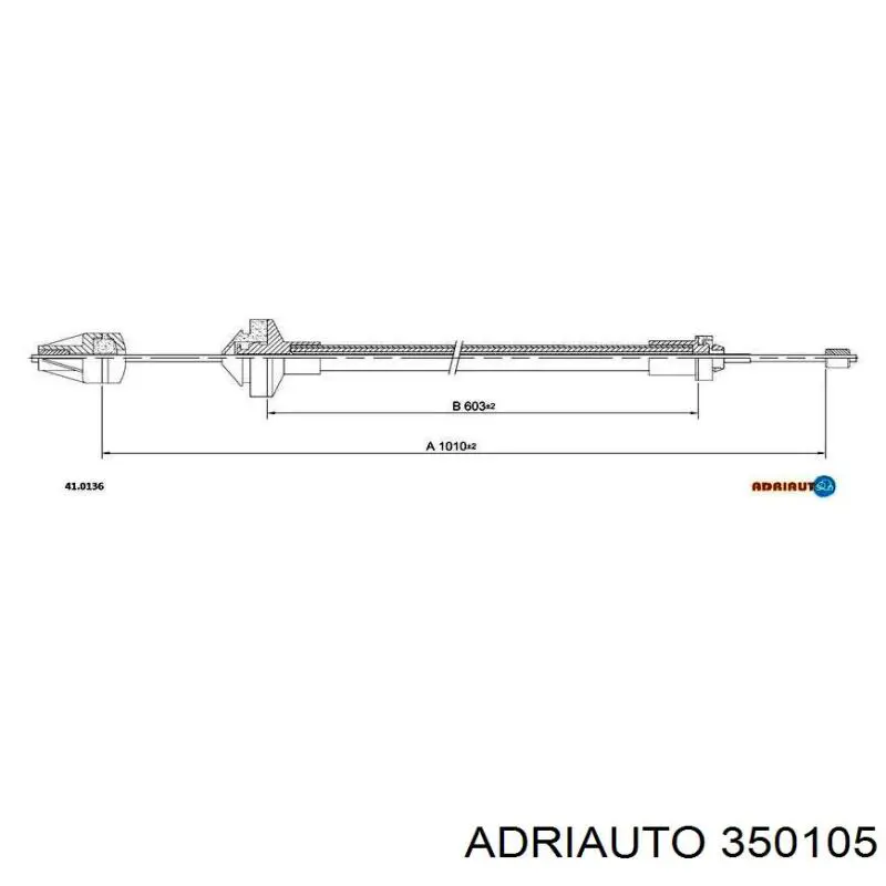 Трос зчеплення Adriauto 350105 ціна, від 7.05 USD