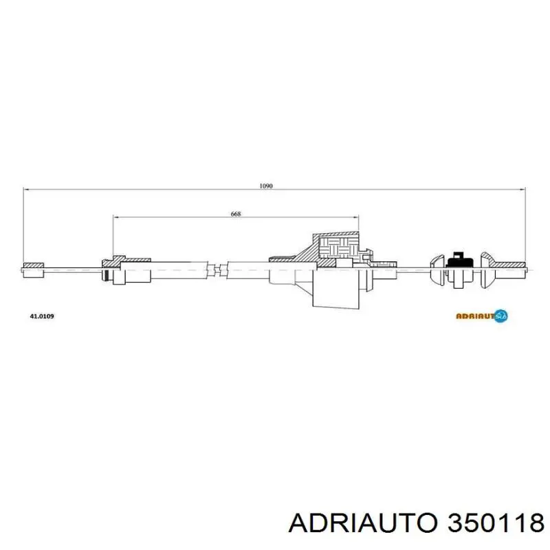 Трос зчеплення 350118 Adriauto