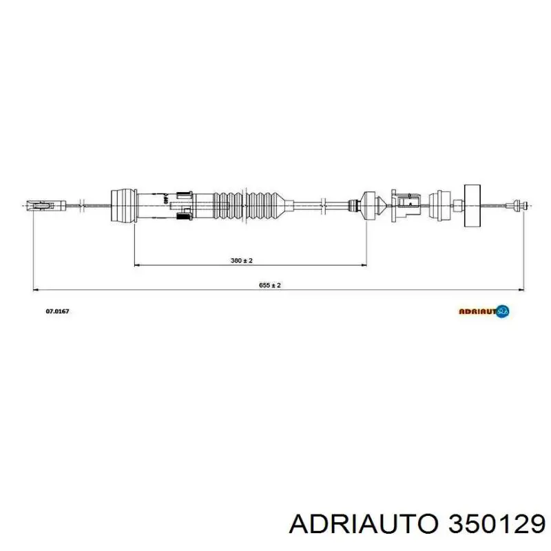 350129 Adriauto трос зчеплення