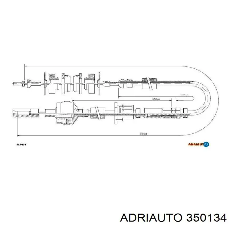 Купити 350134 Adriauto Трос зчеплення