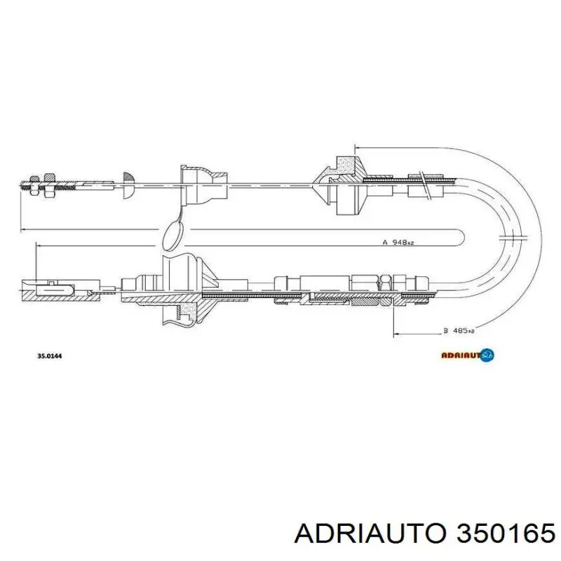 Купити 350165 Adriauto Трос зчеплення