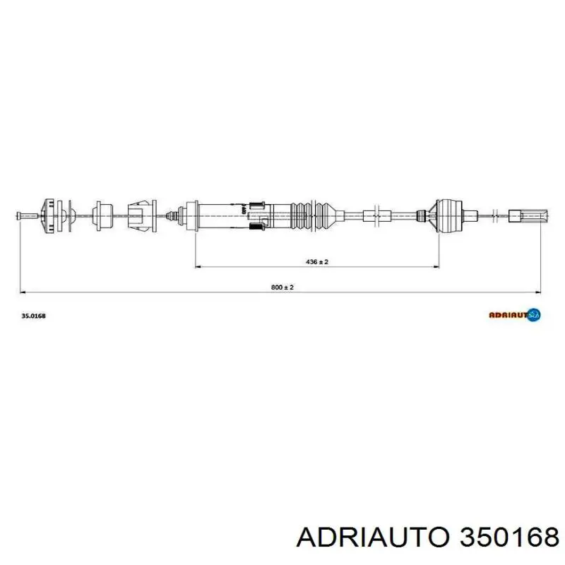 Купити 350168 Adriauto Трос зчеплення