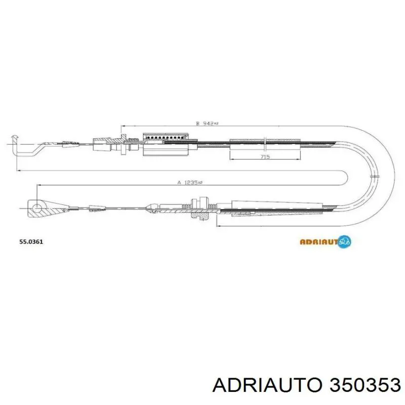 Купити 350353 Adriauto Трос газу