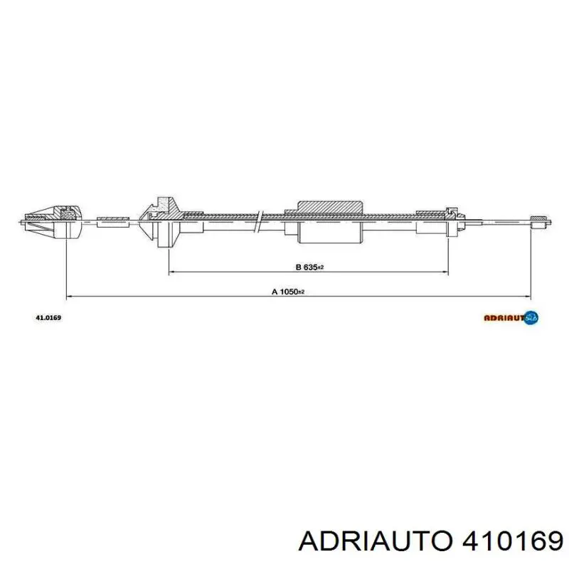 AD410169 Adriauto трос зчеплення
