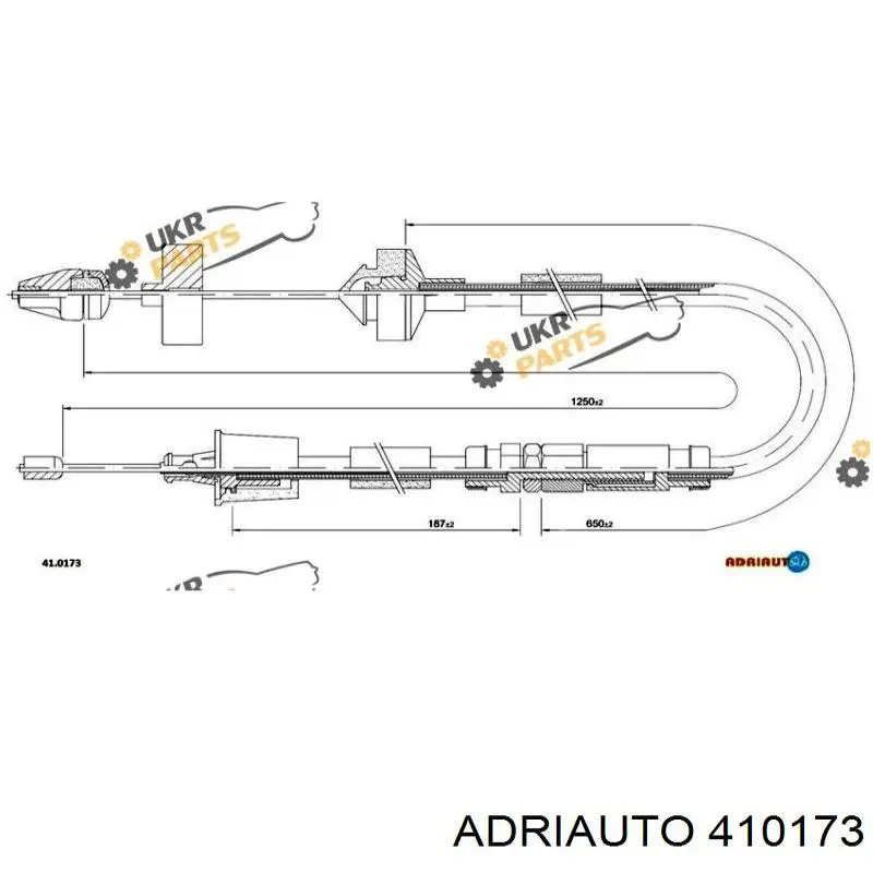 Трос зчеплення Adriauto 410173 ціна, від 15.20 USD