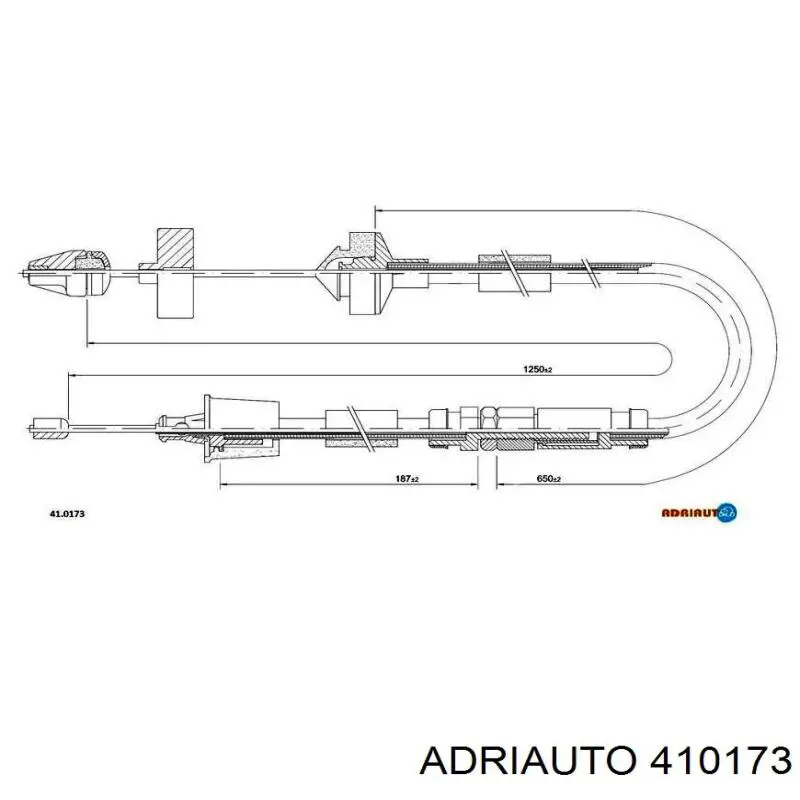 Трос зчеплення Adriauto 410173 ціна, від 14.09 USD