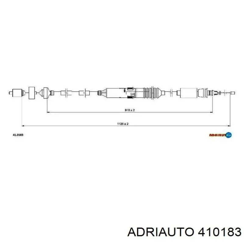 Трос зчеплення Adriauto 410183 ціна, від 28.49 USD