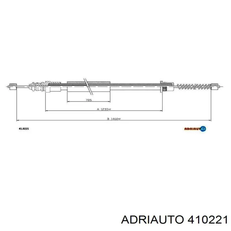 Трос ручного гальма задній, правий/лівий Adriauto 410221 ціна, від 5.72 USD