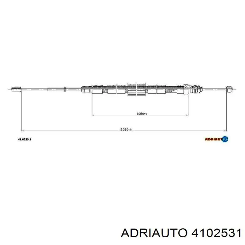 Трос ручного гальма задній, правий/лівий 4102531 Adriauto