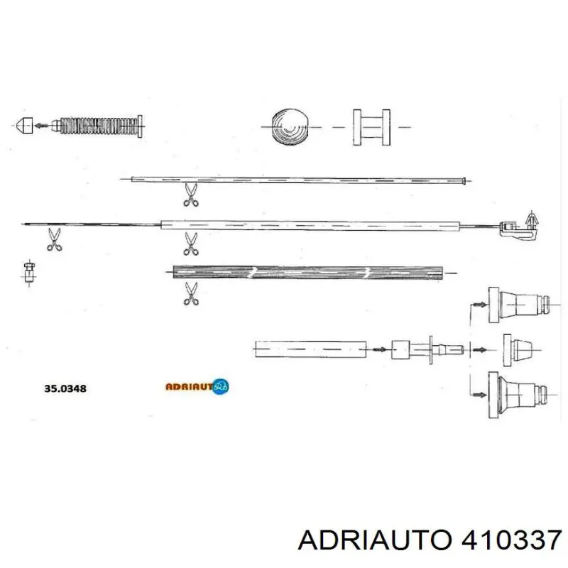 Купити 410337 Adriauto Трос газу