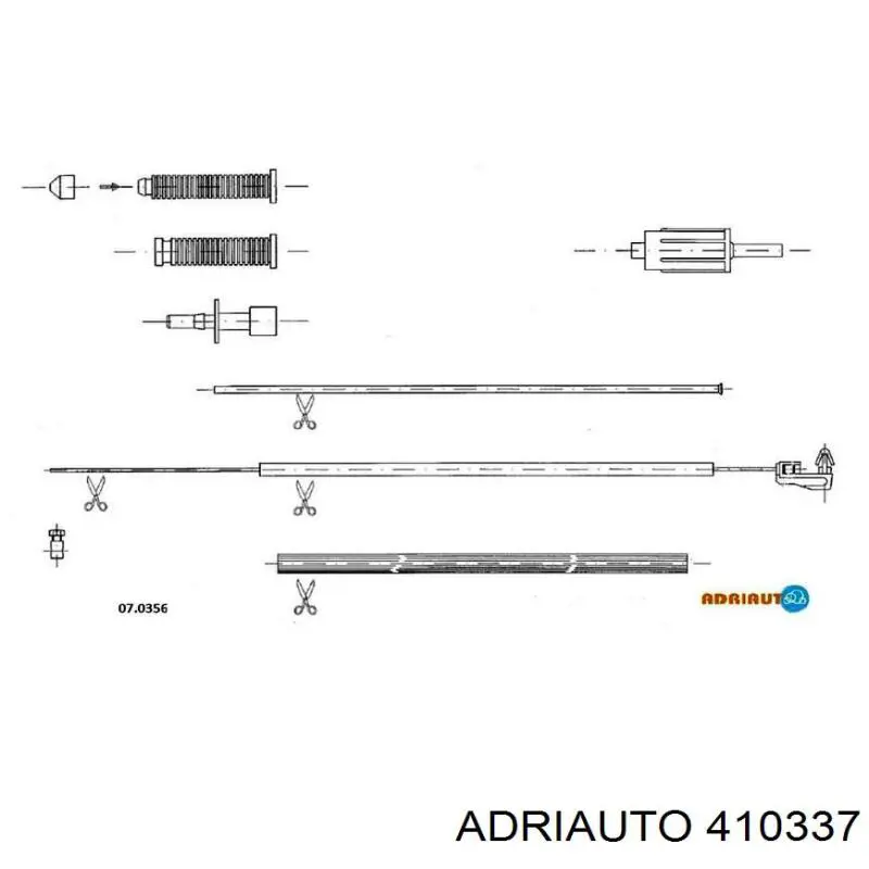 410337 Adriauto Трос газу (акселератора)