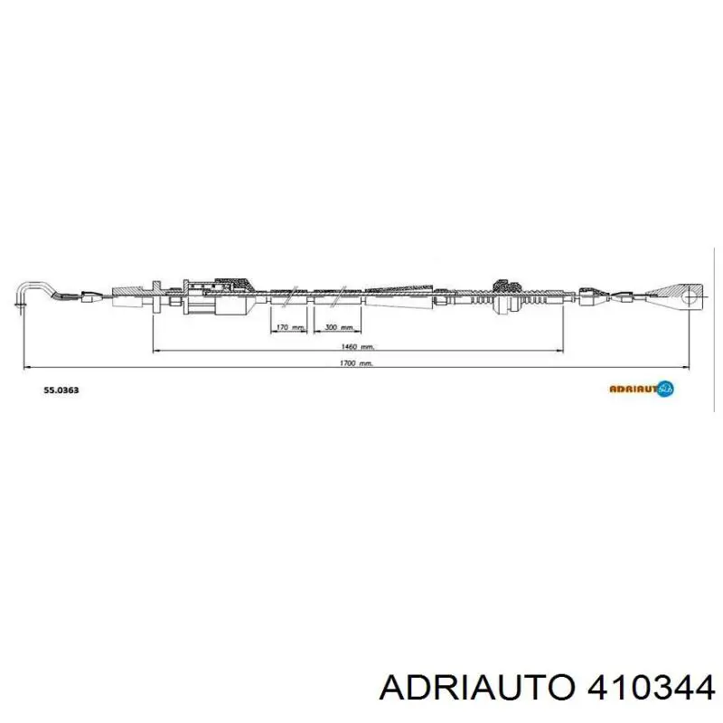 Трос газу 410344 Adriauto