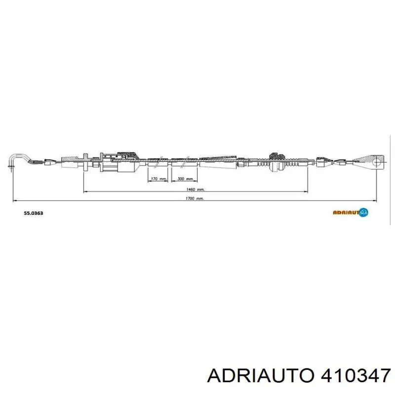 Трос газу 7701349815 Renault (RVI)