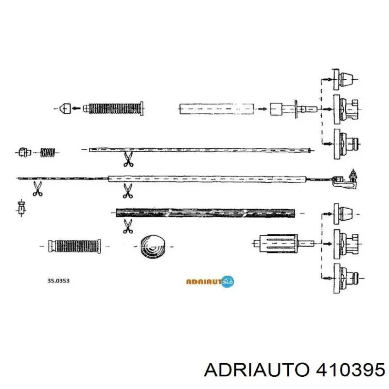Купити 410395 Adriauto Трос газу